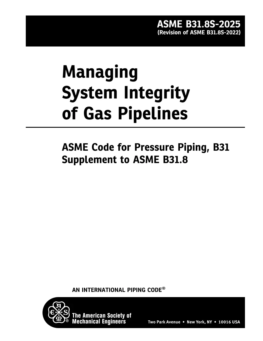 ASME B31.8S-2025 pdf
