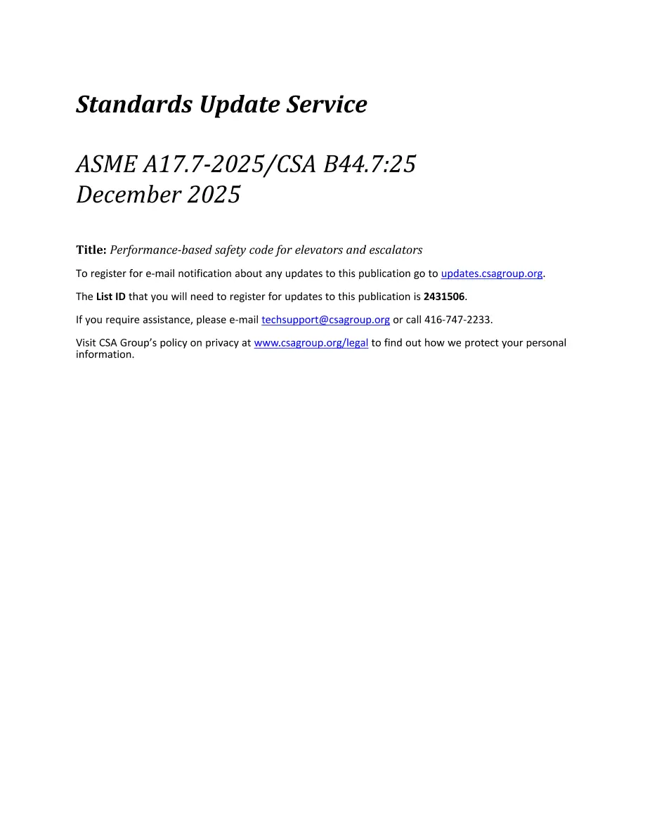 ASME A17.7-2025/CSA B44.7:25 pdf