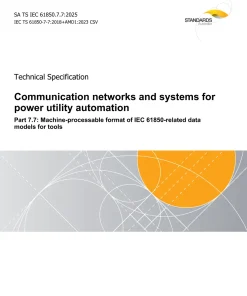AS TS IEC 61850.7.7:2025 pdf