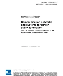AS TS IEC 61850.7.7:2025 pdf