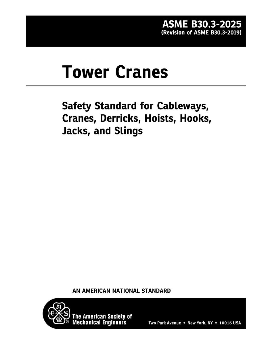 ASME B30.3-2025 pdf