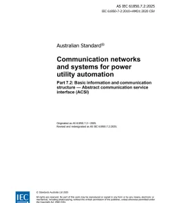AS IEC 61850.7.2:2025 pdf