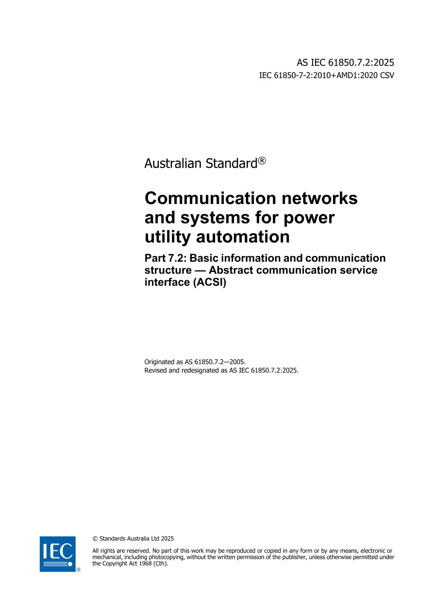 AS IEC 61850.7.2:2025 pdf
